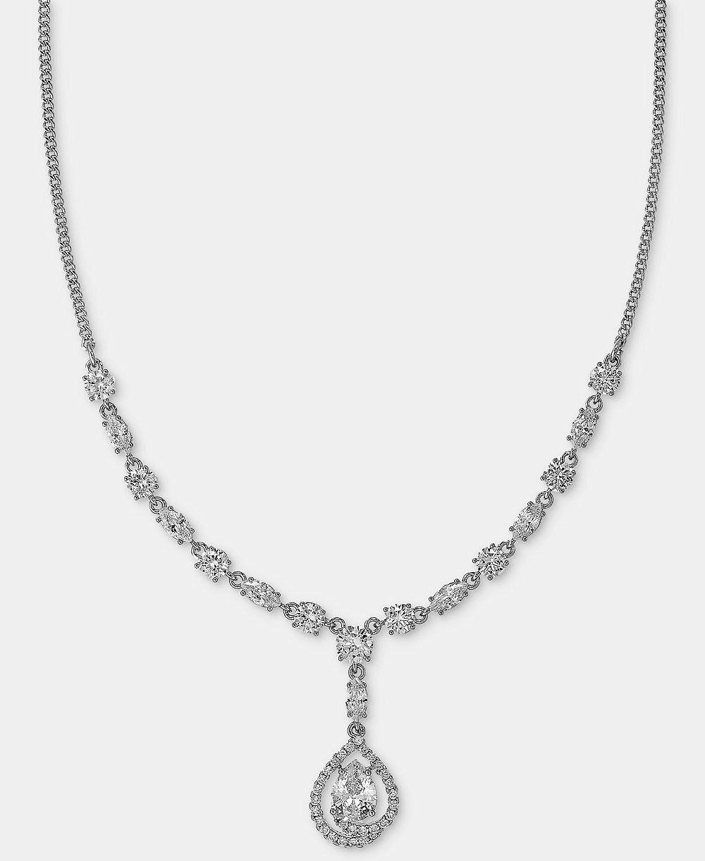 Кулон Givenchy с фианитами, 16" + 3" удлинитель