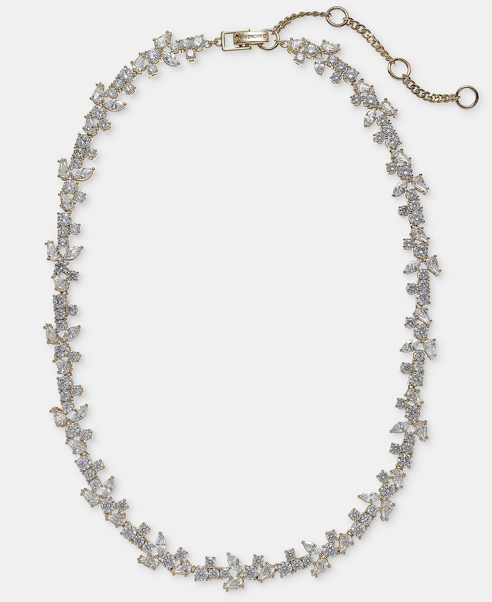 givenchy колье с кубическим цирконием, 16" + 3" удлинитель