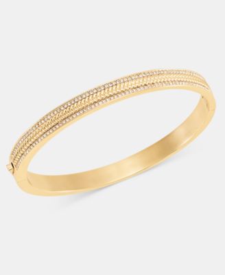 Lauren Ralph Lauren Pavé Herringbone Bangle Bracelet
