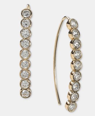 Серьги-ниточки Lauren Ralph Lauren с кубическим цирконием