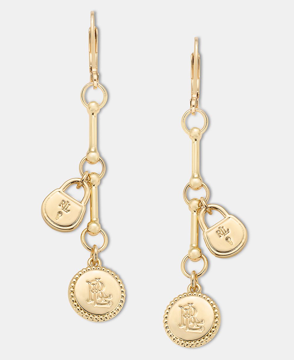 Lauren Ralph Lauren серьги-подвески с линейным логотипом