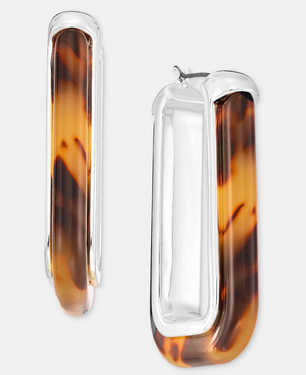 Серьги-кольца Lauren Ralph Lauren Tortoise-Look Oval