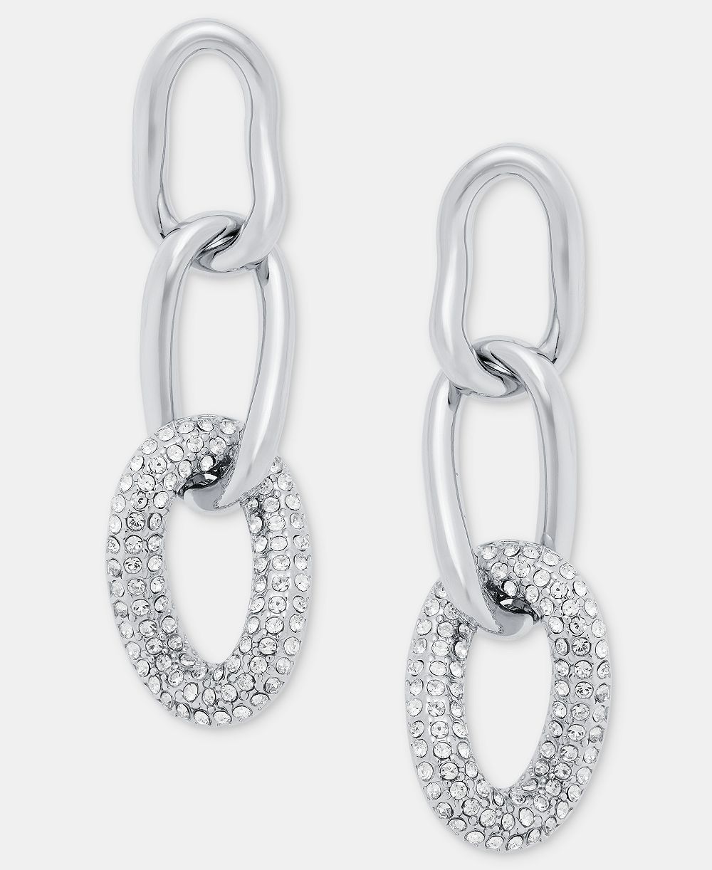 DKNY Pavé Link Linear серьги-подвески