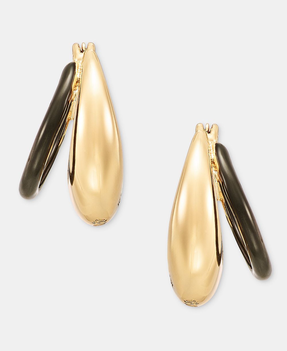 DKNY Puffy Split-Hoop Earrings