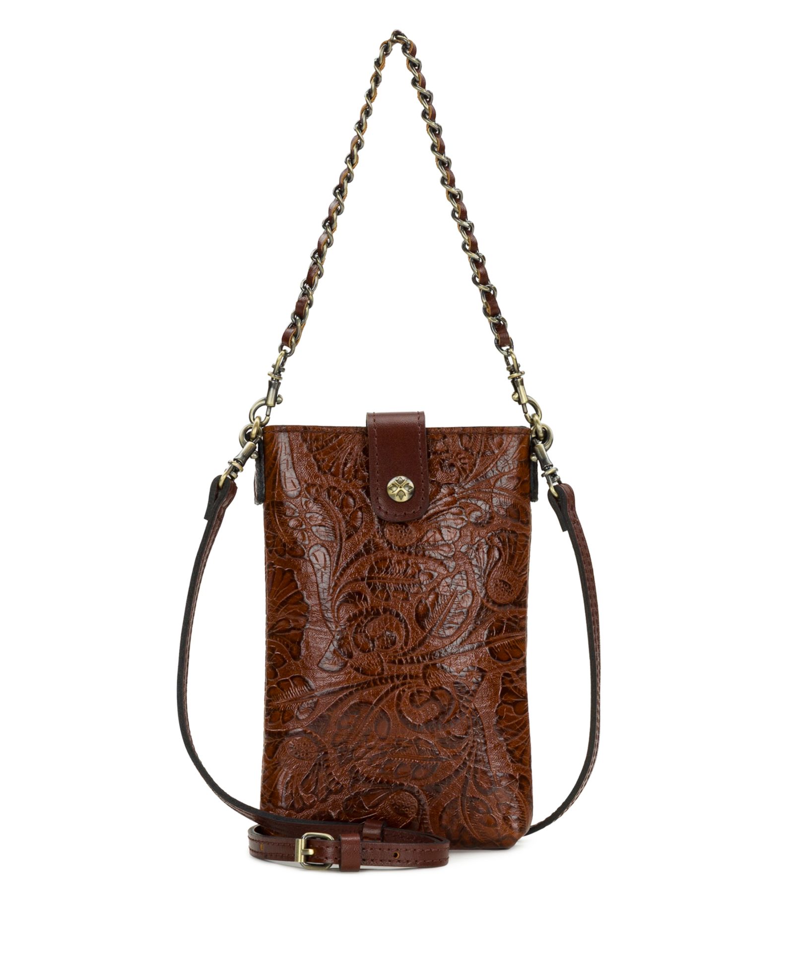 Patricia Nash Leontine Mini Tooled Leather Crossbody Bag