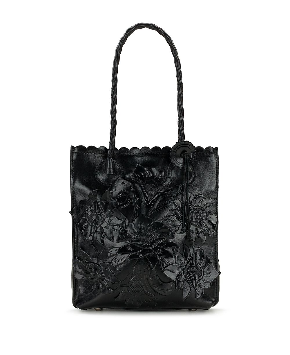 Patricia Nash Charline Cavo Small Tooled Leather Applique Tote Handbag