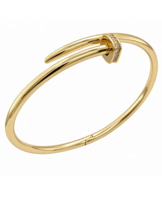 Браслет And Now This Cubic Zirconia Nail Head Coil Bangle