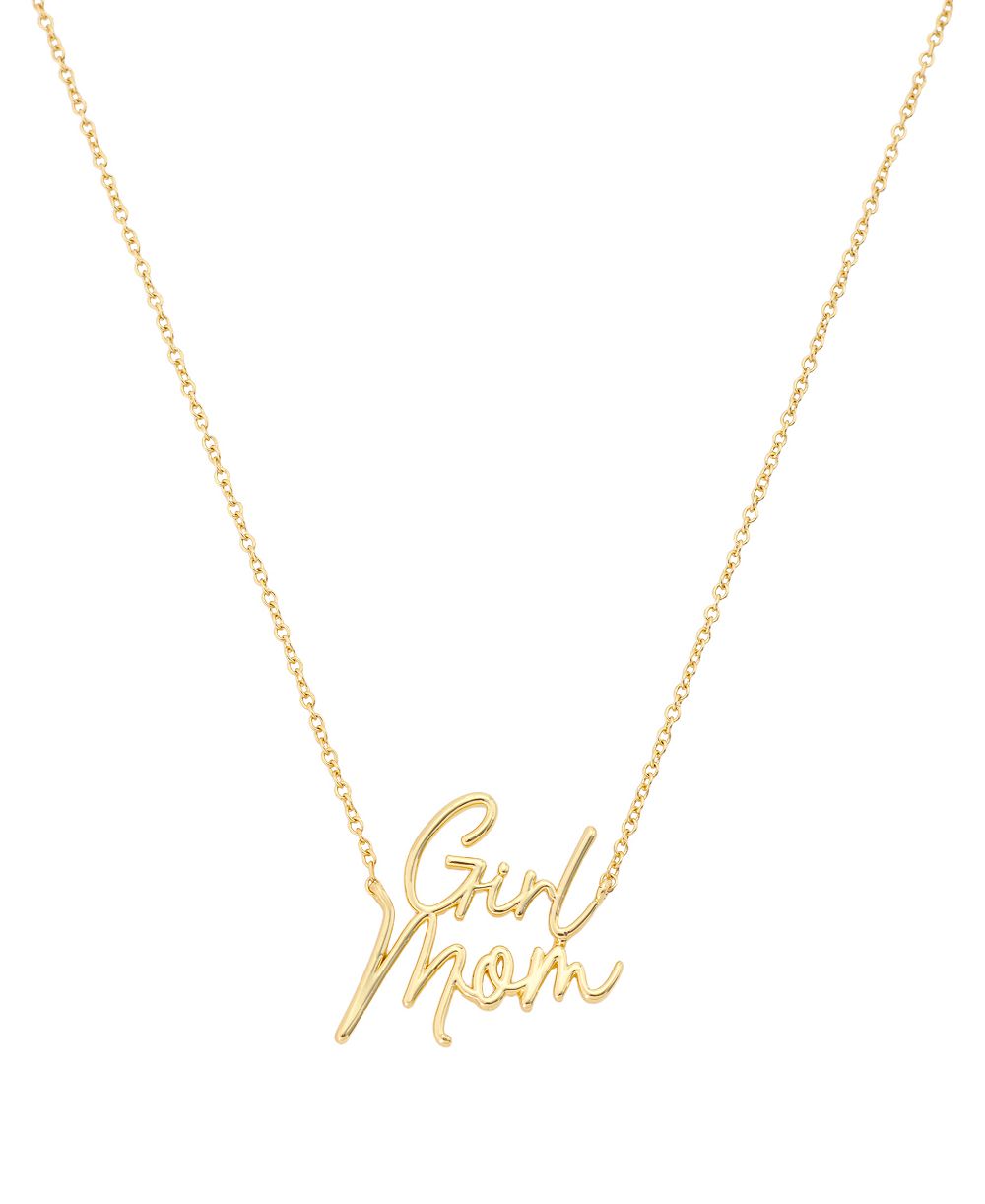 Золотая подвеска Unwritten Girl Mom Script