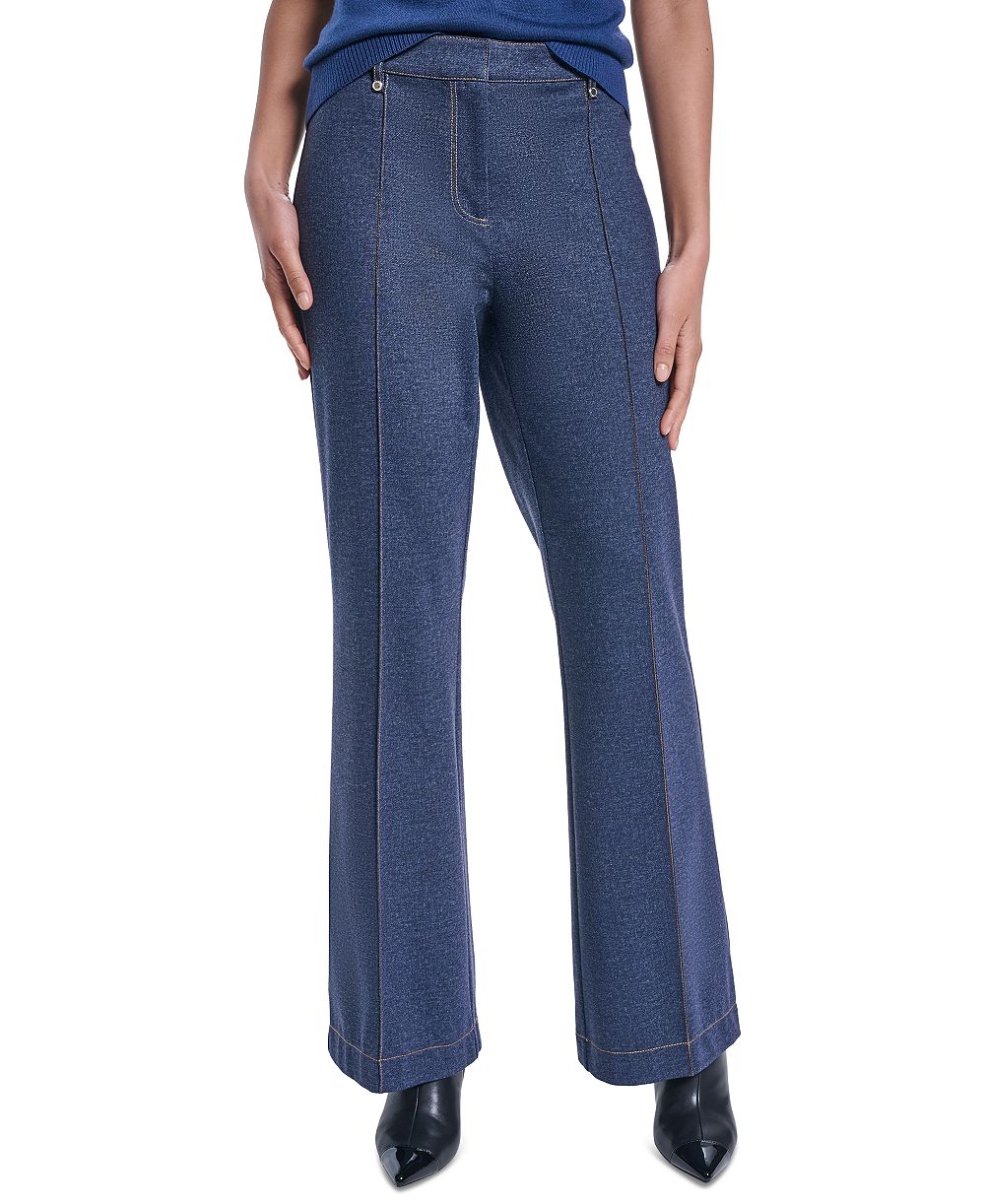 KARL LAGERFELD PARIS Petite Mid-Rise Pants