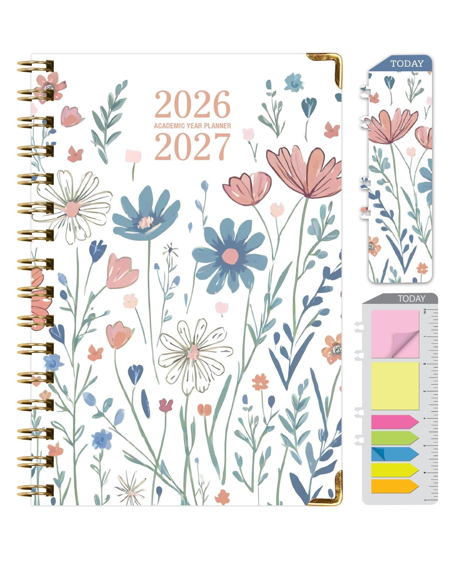 Ежегодный академический планер GNUADZ 2026-2027 Botanical в твердом переплете