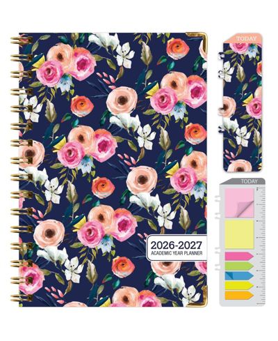 Small navy floral