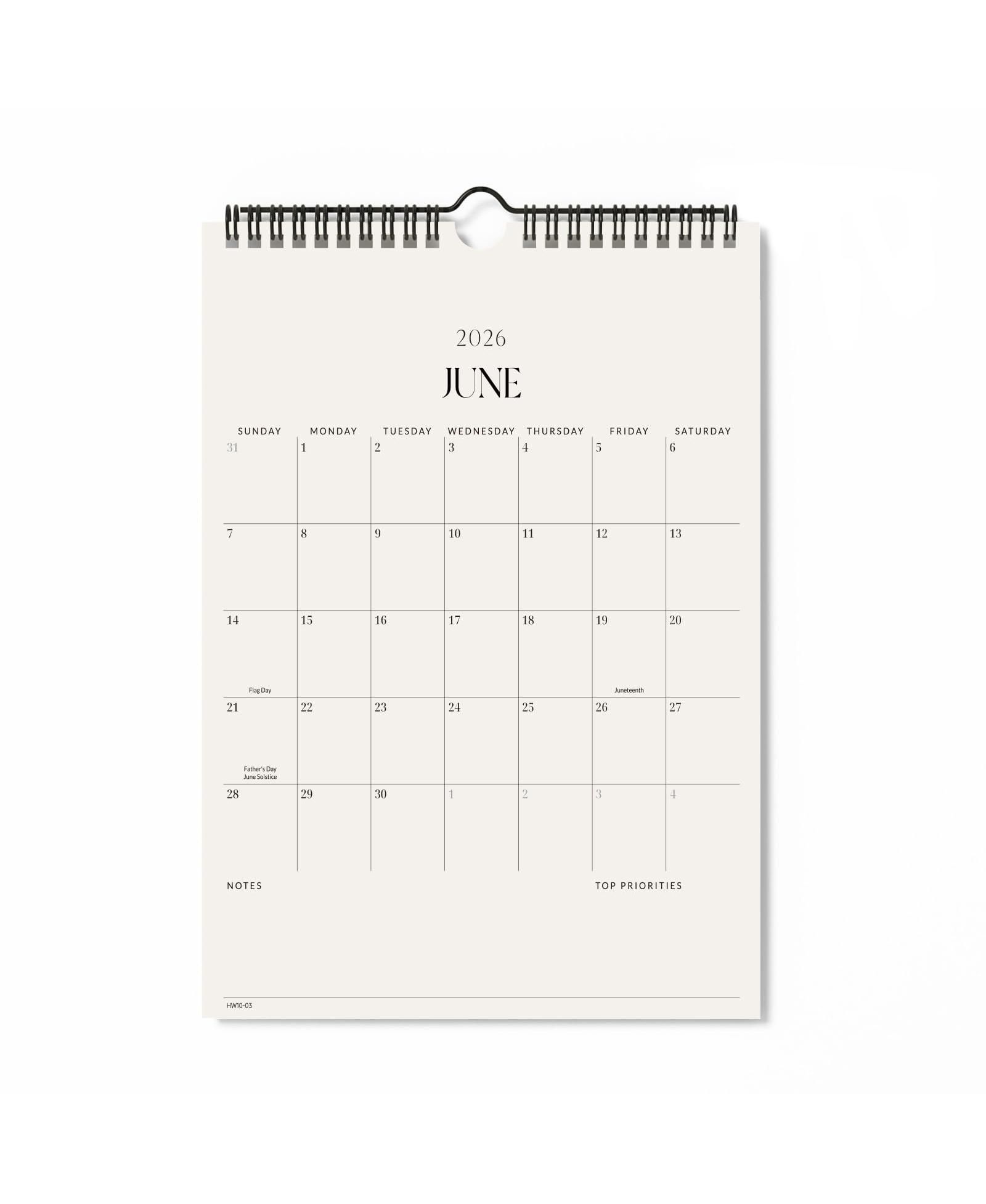GNUADZ Wall Calendar 2026 Monthly Planner Jul-Dec Home Office Gift