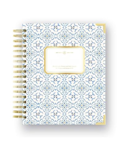 GNUADZ Casa Bella 2026-2027 Academic Daily Planner Wirebound Tabs Pocket Stickers Ruler