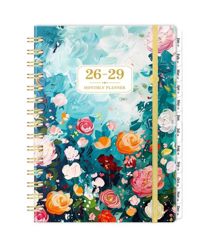 GNUADZ 2026-2029 Monthly Planner Hardcover Tabs Notes