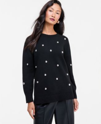 Женский свитер I.N.C. International Concepts с длинным рукавом и люверсами, эксклюзив Macy's