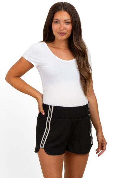 Шорты Pinkblush Women's Black Stripe Detail Active