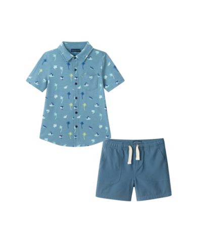 Комплект из трикотажной рубашки Andy & Evan Tropical Vibe для мальчиков