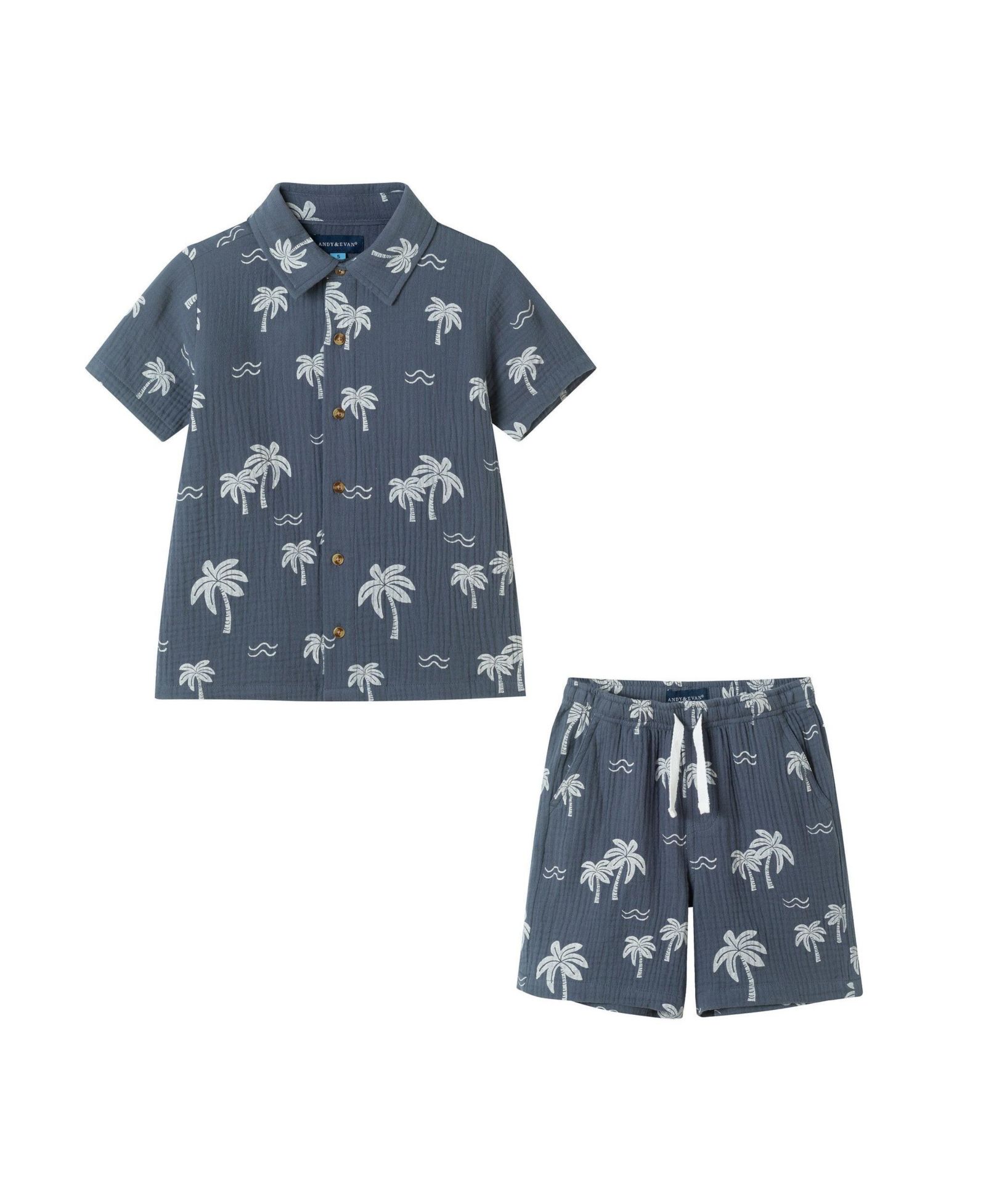 Детский комплект Andy & Evan Tropical Palm Tree Gauze для мальчиков