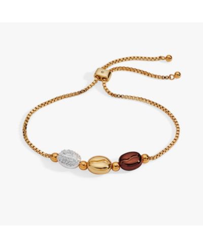 Alex and Ani Coffee Bean Bolo Bracelet