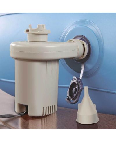 Boyd Sleep Portable Air Mattress Pump with 12V DC Car Adapter Plug-In - Fast Inflate and Deflate, Fits Beautyrest Airbeds