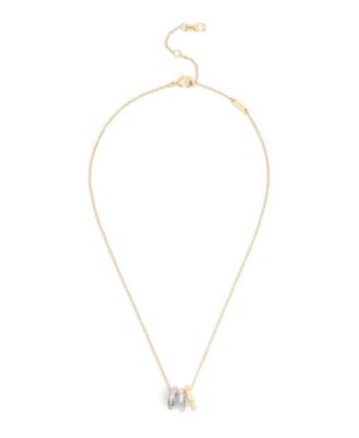 Ожерелье COACH Faux-Stone Signature Tearose Rondelle