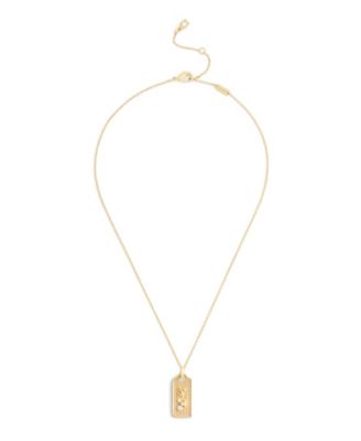 Подвеска-кулон COACH Gold Signature Hangtag