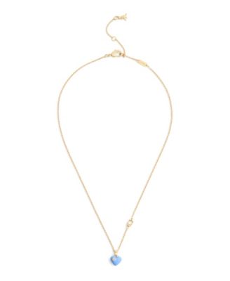 Подвеска-кулон COACH Faux-Stone Signature C Enamel Heart