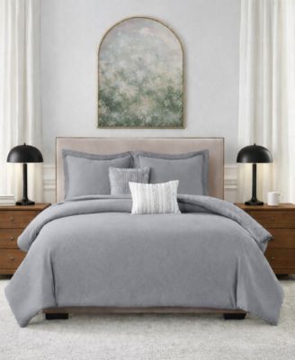 Laundry Chambray with Reverse Stripe 5-Piece Comforter Sets