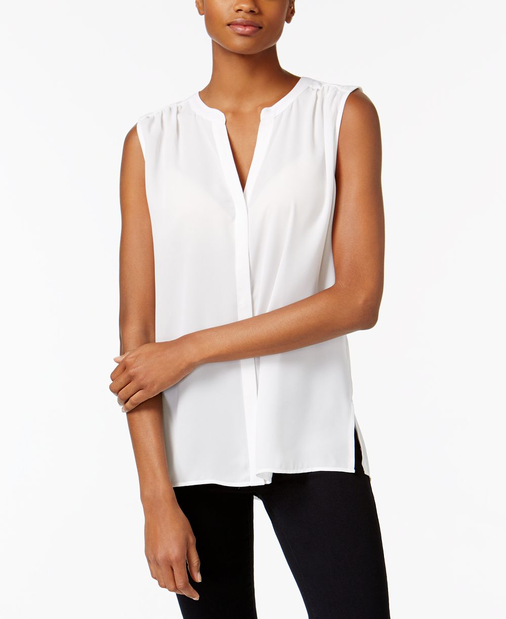 Женский топ NYDJ Sleeveless Pintuck