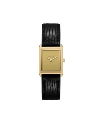 BREDA Женские кварцевые часы Virgil Gold и Black с кожаным ремешком 20mm
