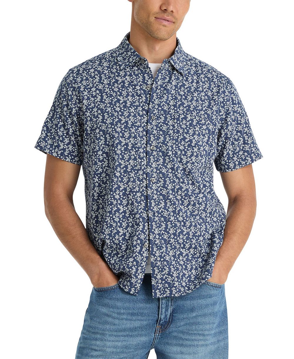 Nautica Men's Dobby Short-Sleeve Shirt