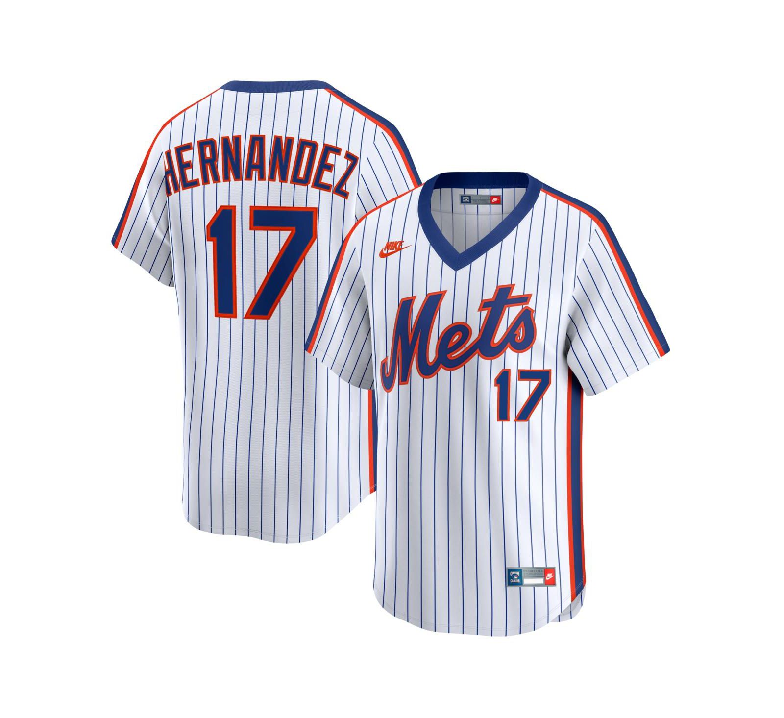 Мужская джерси Nike Keith Hernandez White New York Mets Cooperstown Collection Limited