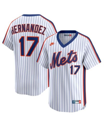 Мужская джерси Nike Keith Hernandez White New York Mets Cooperstown Collection Limited