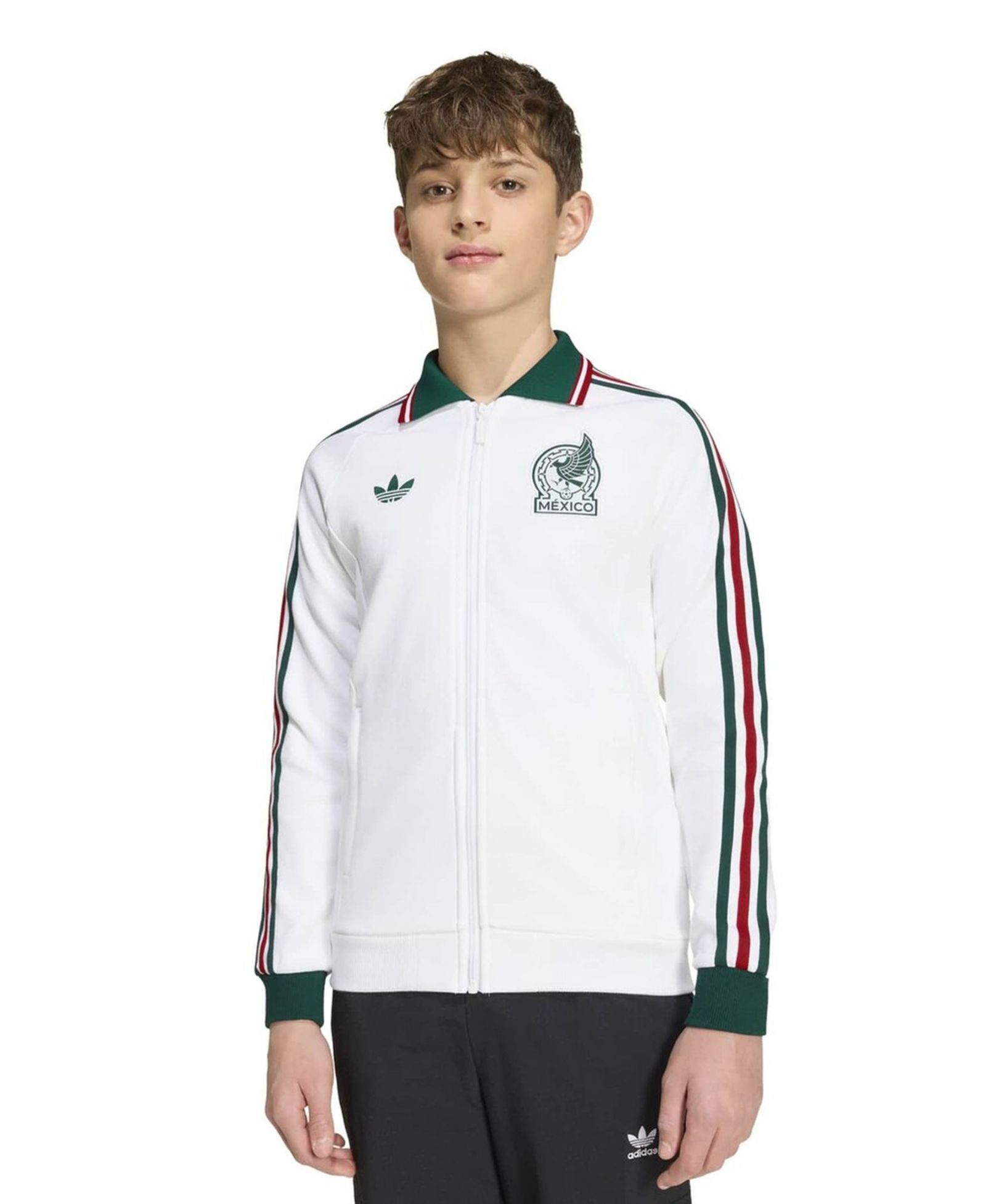 Детская куртка adidas White Mexico National Team Away Full-Zip Anthem