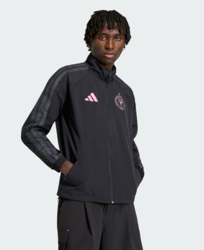 Мужская куртка Adidas Black Inter Miami CF 2026 Anthem Raglan Full-Zip