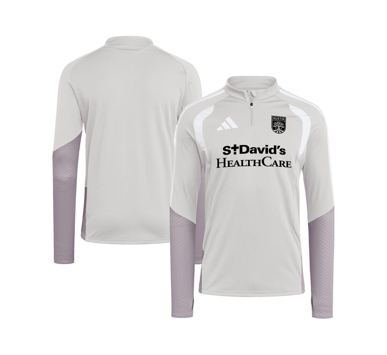 Adidas Men's Silver Austin FC 2026 Tiro Competition Quarter-Zip Training Sweatshirt