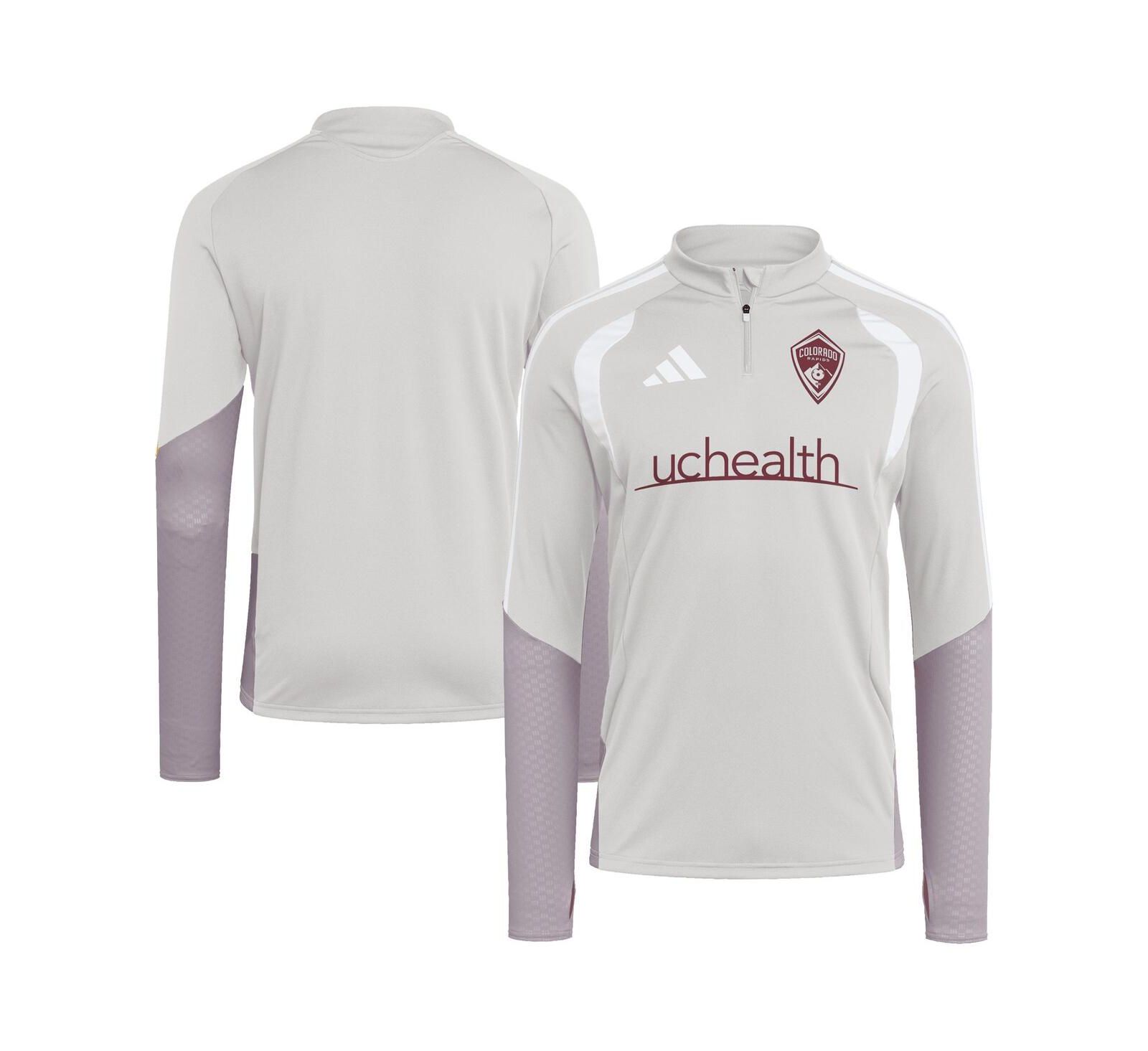 Adidas Men's Silver Colorado Rapids 2026 Tiro Competition Quarter-Zip Training Sweatshirt