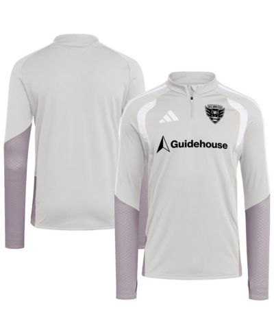 Мужской тренировочный свитшот adidas Tiro Competition Quarter-Zip Silver D.C. United 2026
