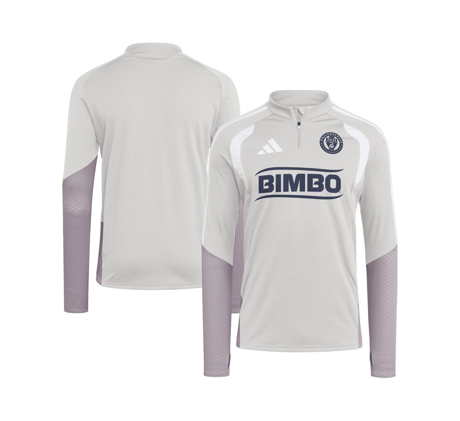 Adidas Men's Silver Philadelphia Union 2026 Tiro Competition Quarter-Zip Training Sweatshirt