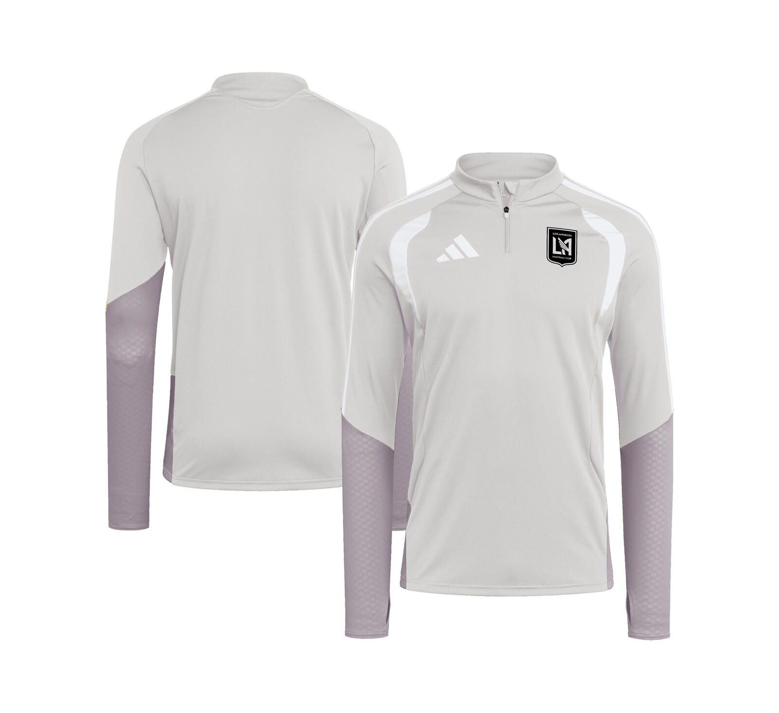 Adidas Men's Silver LAFC 2026 Tiro Competition Quarter-Zip Training Sweatshirt