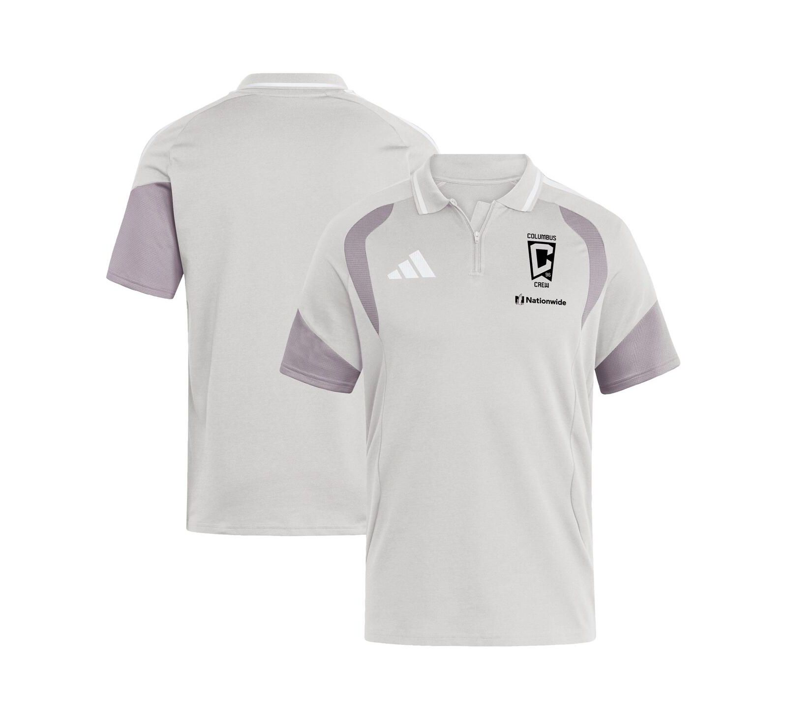 Adidas Men's Silver Columbus Crew 2026 Tiro Competition Polo Shirt