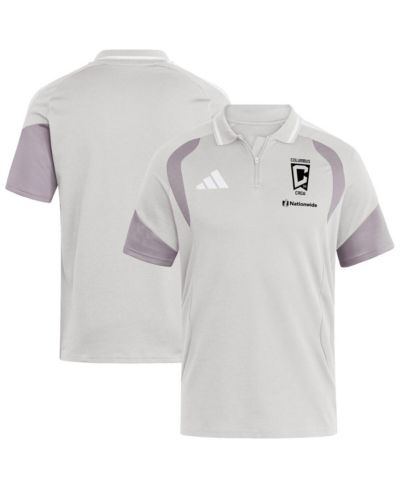 Adidas Мужская рубашка-поло Columbus Crew 2026 Tiro, серебристая