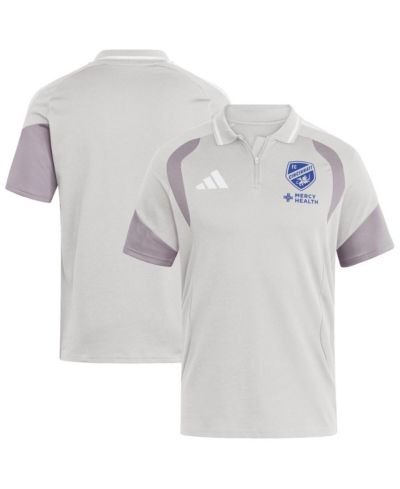 Мужская рубашка-поло Adidas Silver FC Cincinnati 2026 Tiro Competition