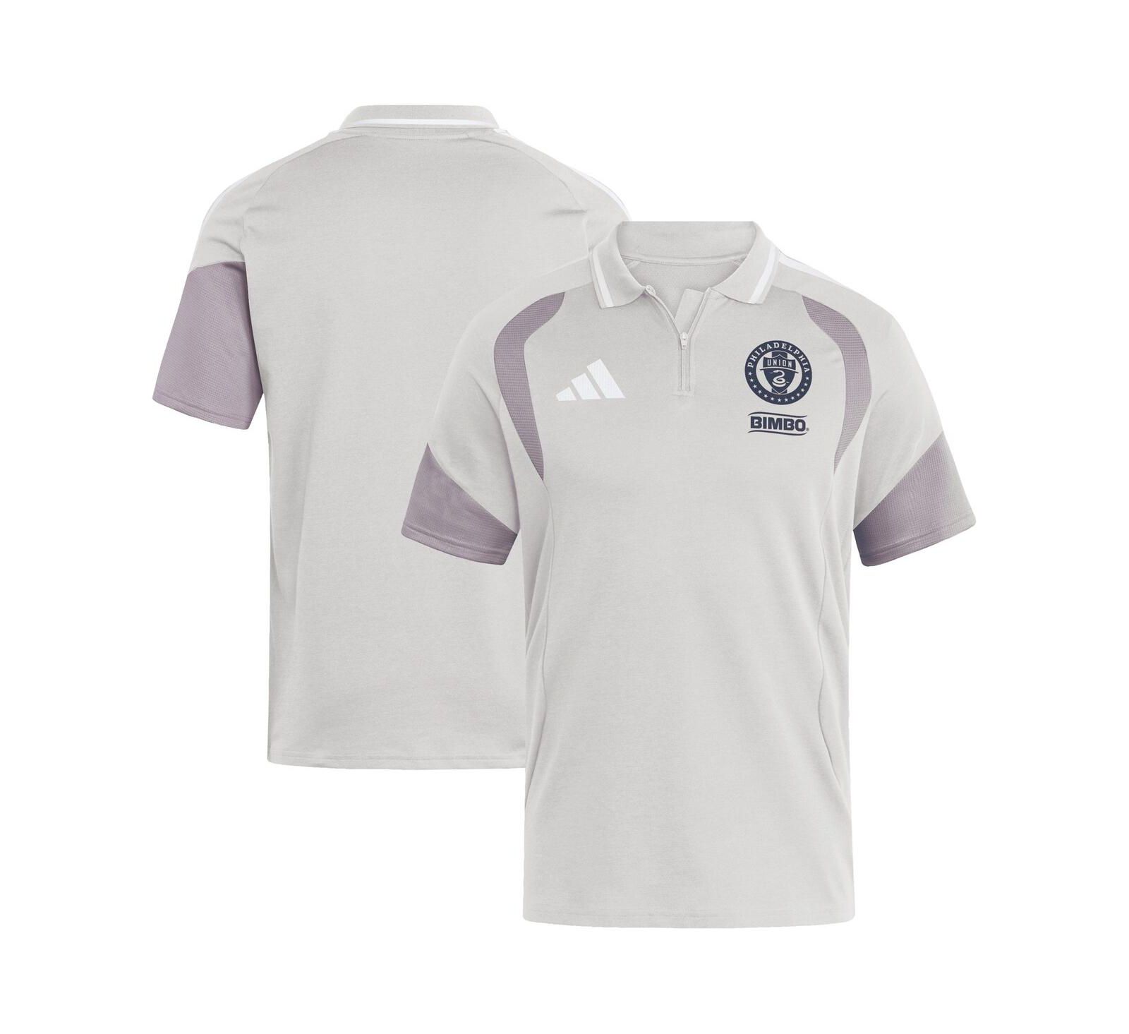 Adidas Men's Silver Philadelphia Union 2026 Tiro Competition Polo Shirt