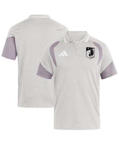 Мужская рубашка-поло Adidas Men's Silver Minnesota United FC 2026 Tiro Competition