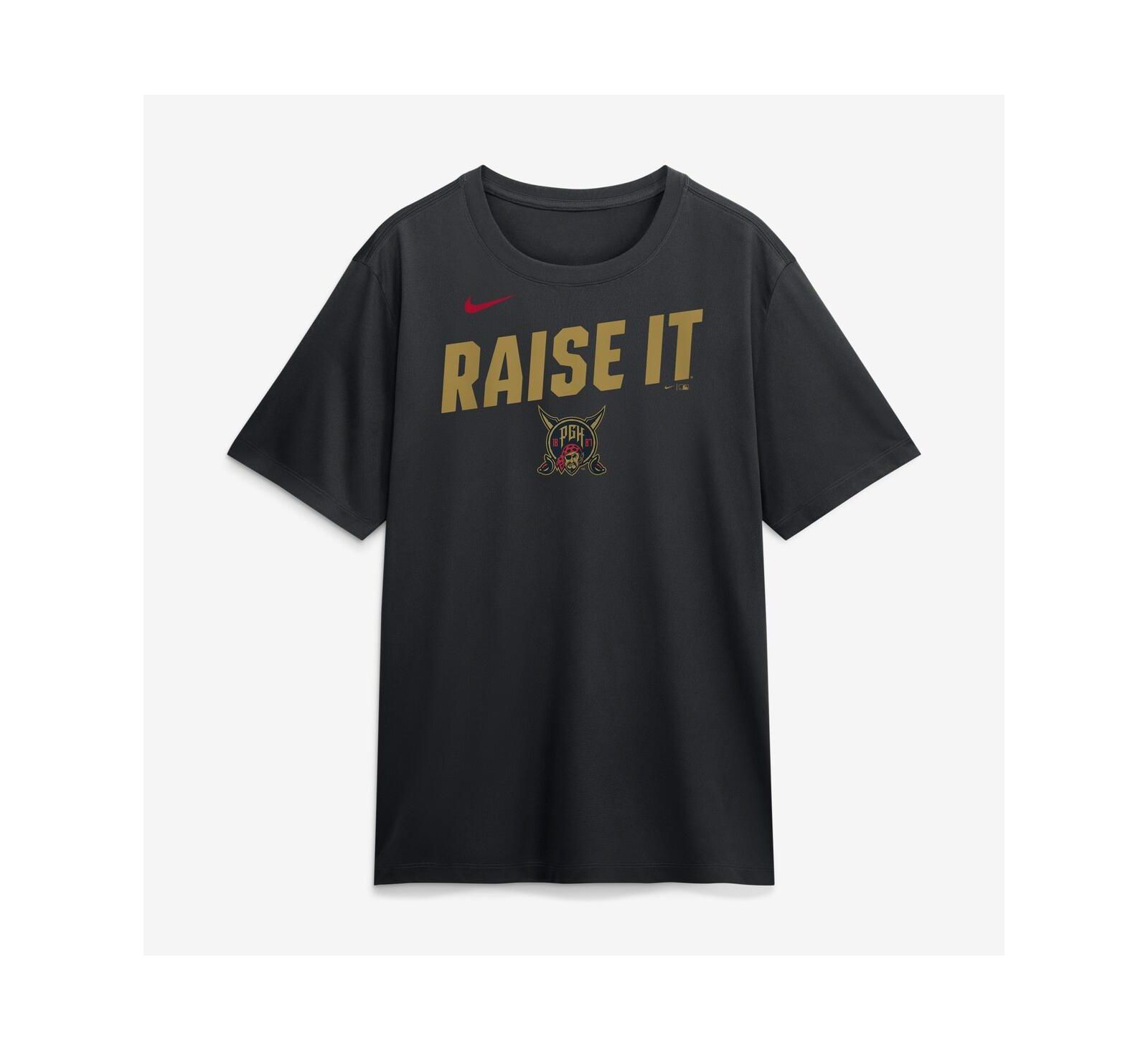 Мужская футболка Nike Black Pittsburgh Pirates 2026 City Connect Team Phrase Script Dri-FIT