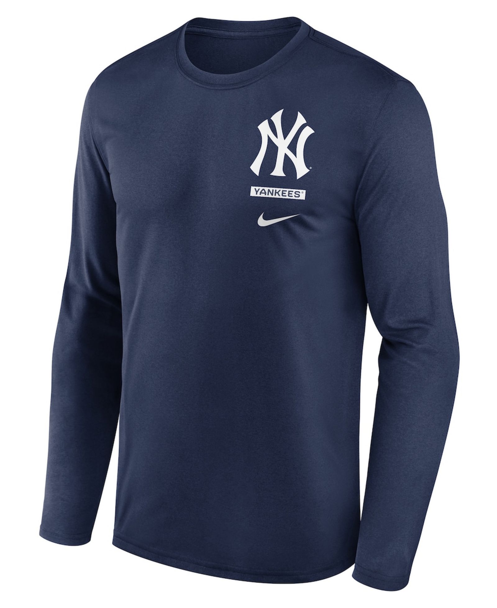 Nike Men's Navy New York Yankees 2-Hit Legend Dri-FIT Long Sleeve T-Shirt