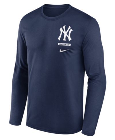 Мужская футболка Nike New York Yankees 2-Hit Legend Dri-FIT с длинным рукавом