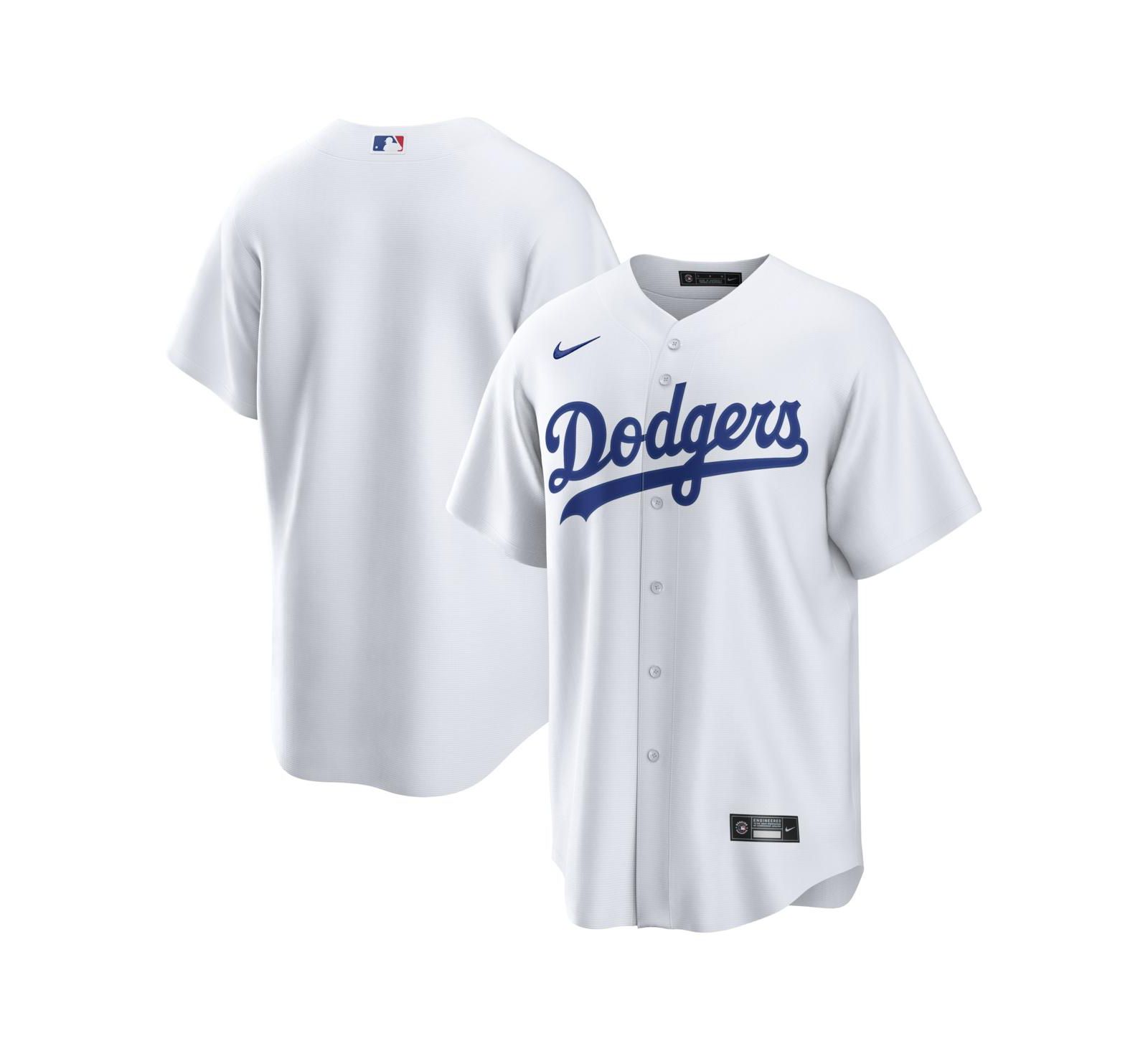 Мужская джерси Nike White Los Angeles Dodgers Home Replica
