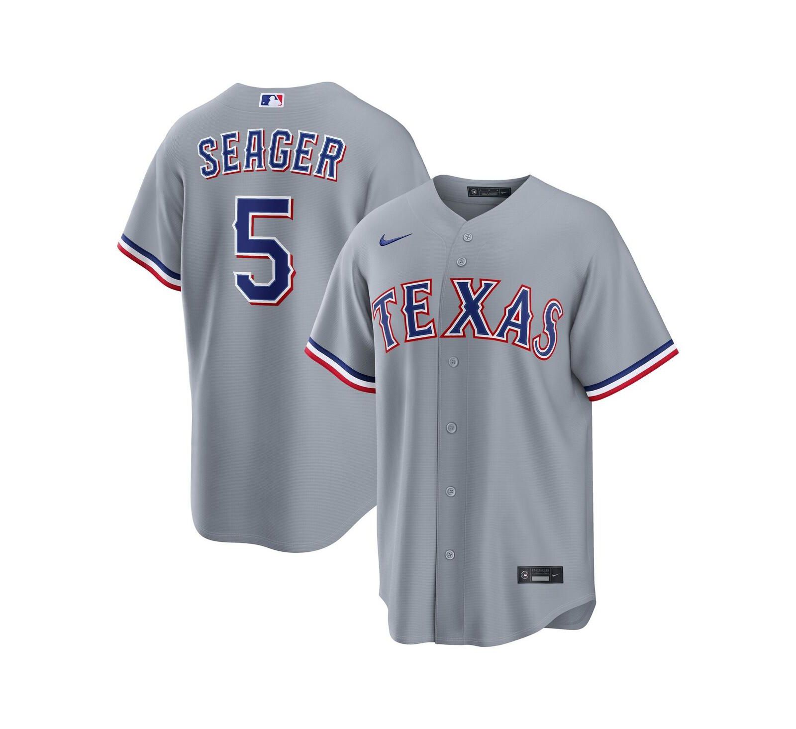 Nike Men's Corey Seager Gray Texas Rangers Road Replica Jersey